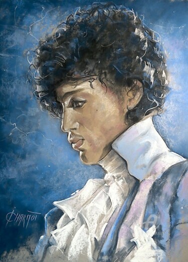 Dibujo titulada "Prince" por Isabelle Derangere, Obra de arte original, Pastel