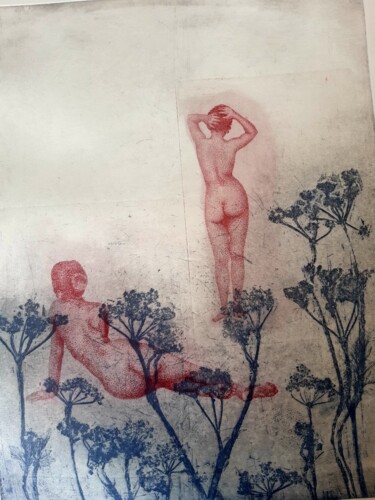 Impressões e gravuras intitulada ""Soleil de midi"" por Isabelle Desaulty, Obras de arte originais, Água forte