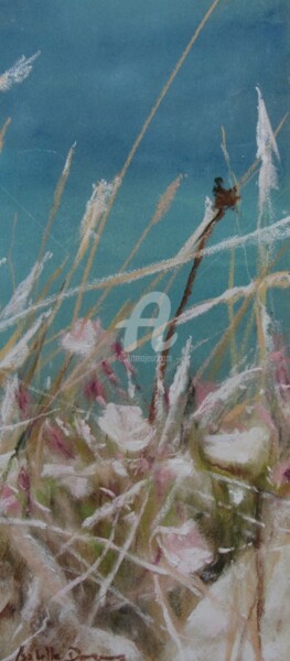 Peinture intitulée "Ambiance florale à…" par Isabelle Douzamy, Œuvre d'art originale, Pastel