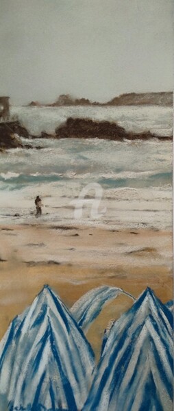 Painting titled "Dinard" by Isabelle Douzamy, Original Artwork, Pastel