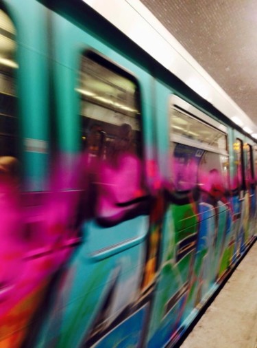 Fotografia intitolato "Metro parisien" da Isabelle Druleve, Opera d'arte originale