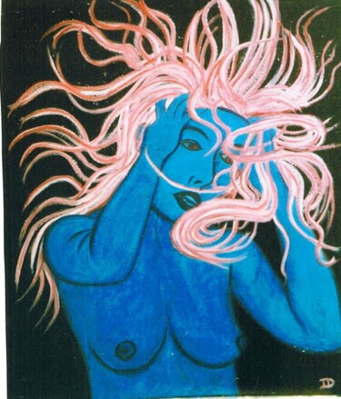 Peinture intitulée "prise de tête" par Isabelle Durieu, Œuvre d'art originale, Huile