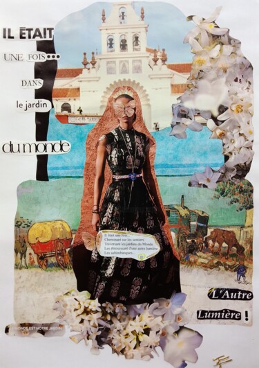 Collages intitolato "Il était une fois..." da Isabelle Flegeau, Opera d'arte originale, Collages