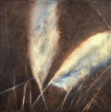 Peinture intitulée "plumeaux" par Isabelle Frossard Corthay, Œuvre d'art originale, Acrylique