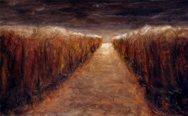 Painting titled "Passage" by Isabelle Frossard Corthay, Original Artwork, Oil