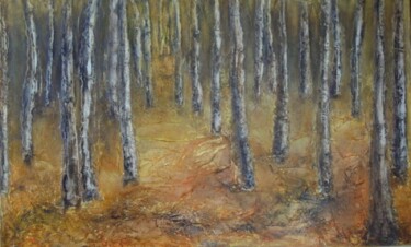 Peinture intitulée "Rêverie d'octobre" par Isabelle Frossard Corthay, Œuvre d'art originale, Huile Monté sur Châssis en bois
