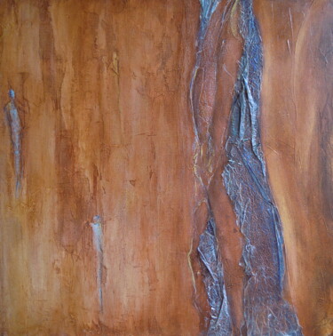 Malerei mit dem Titel "Rencontre II" von Isabelle Frossard Corthay, Original-Kunstwerk, Andere Auf Keilrahmen aus Holz monti…