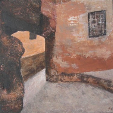 Painting titled "Ouverture" by Isabelle Gourcerol, Original Artwork, Oil