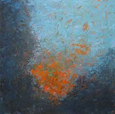 Painting titled "Magma 2" by Isabelle Gourcerol, Original Artwork, Oil