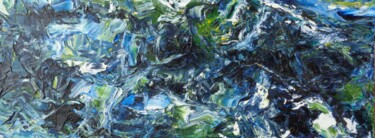 Pittura intitolato "Vue du Ciel" da Isabelle Ilic, Opera d'arte originale, Olio