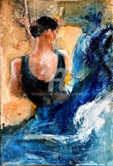 Painting titled "Vuelta Flamenca" by Isabelle Jacq (Gamboena), Original Artwork, Acrylic