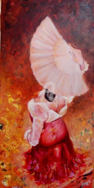 Painting titled "Alejandra por Guaji…" by Isabelle Jacq (Gamboena), Original Artwork, Acrylic