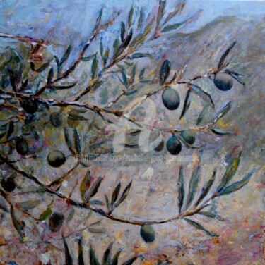 Painting titled "Senderos Andaluces" by Isabelle Jacq (Gamboena), Original Artwork