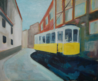 Pintura intitulada "Le Tramway" por Isabelle Klipfel, Obras de arte originais