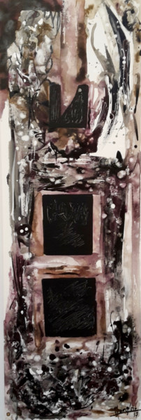 Peinture intitulée "Thanatos III" par Isabelle Langlois, Œuvre d'art originale, Acrylique Monté sur Châssis en bois
