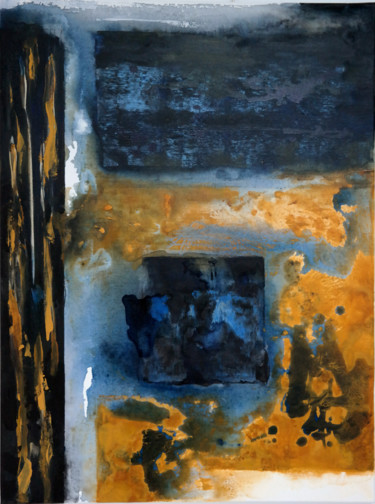 Pittura intitolato "Paysage intime I" da Isabelle Langlois, Opera d'arte originale, Acrilico