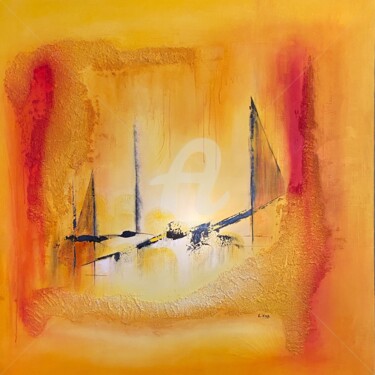 Painting titled "Twoworld" by Isabelle Laurent, Original Artwork, Acrylic