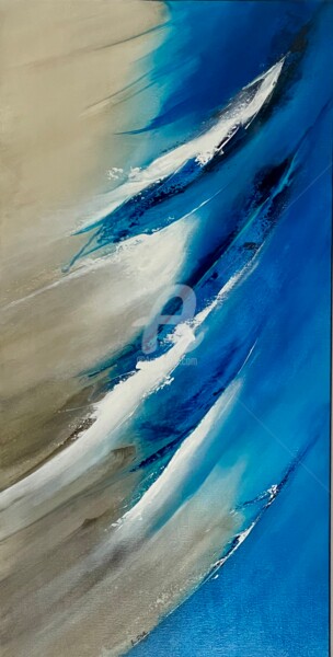 Painting titled "L’effet mer" by Isabelle Laurent, Original Artwork, Acrylic