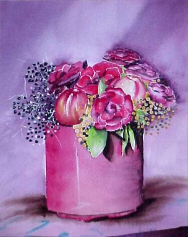 Peinture intitulée "Bouquet 1" par Isabelle Le Tutour, Œuvre d'art originale