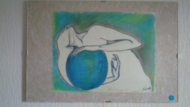 Peinture intitulée "As I sit by your si…" par Isabelle Leroux, Œuvre d'art originale, Huile