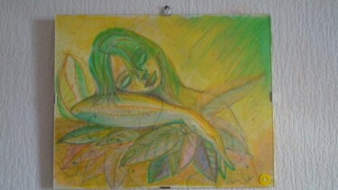 Peinture intitulée "Asleep" par Isabelle Leroux, Œuvre d'art originale, Huile