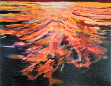 Malerei mit dem Titel "Emergence" von Isabelle Lucas, Original-Kunstwerk
