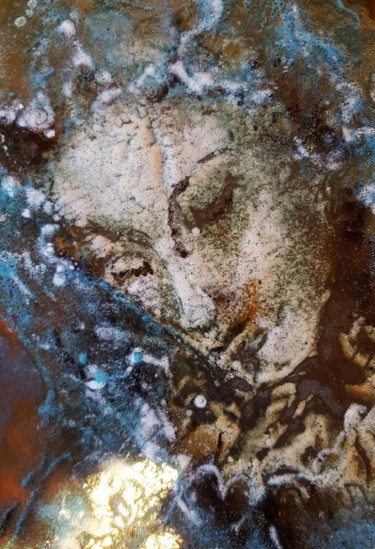 Картина под названием "Salve Régina - Pièc…" - Isabelle Mathis, Подлинное произведение искусства, Эмаль