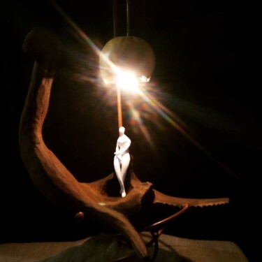 Скульптура под названием "LES gRANDS" - Isabelle Merle, Подлинное произведение искусства, Дерево