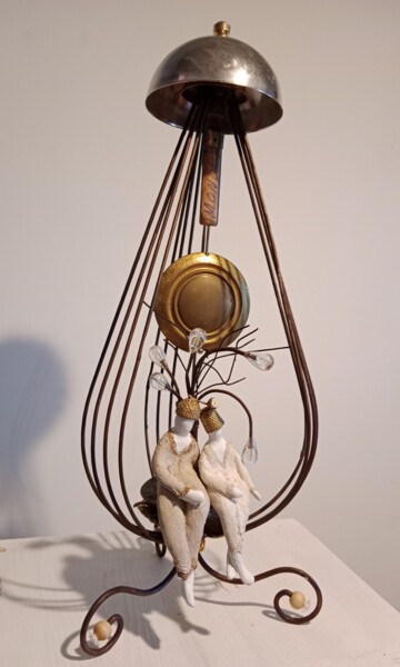 Скульптура под названием "A la lisière de toi" - Isabelle Merle, Подлинное произведение искусства, Металлы