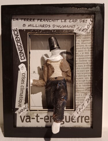 Sculpture intitulée "Divergent" par Isabelle Merle, Œuvre d'art originale, Bois