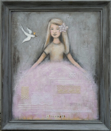 Pintura intitulada "L'infante" por Isabelle Milloz, Obras de arte originais, Acrílico