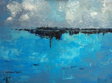 Painting titled "gris-bleu.jpg" by Isabelle Nativelle, Original Artwork
