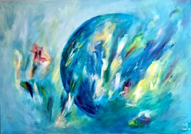 Картина под названием "Ascension" - Isabelle Ny, Подлинное произведение искусства, Акрил Установлен на artwork_cat.
