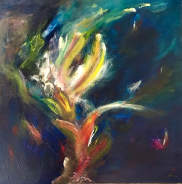 Painting titled "Explosion" by Isabelle Ny, Original Artwork, Acrylic