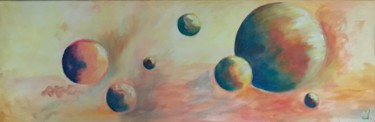 Painting titled "Univers 3" by Isabelle Ny, Original Artwork, Acrylic Mounted on artwork_cat.