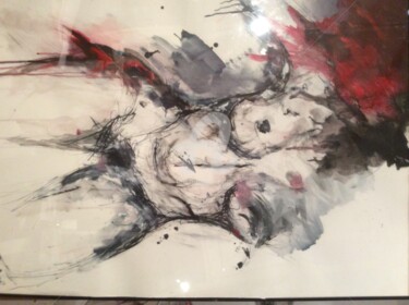 Painting titled "Sensualite" by Isabelle Pace, Original Artwork