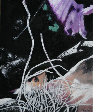 Pintura titulada "Abstrait 25" por Isabelle Paraskiova, Obra de arte original, Oleo Montado en Bastidor de camilla de madera