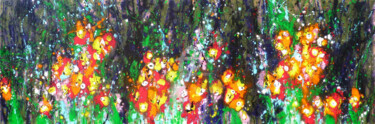 Картина под названием "Tropicalissimo" - Isabelle Pelletane, Подлинное произведение искусства, Акрил Установлен на Деревянна…