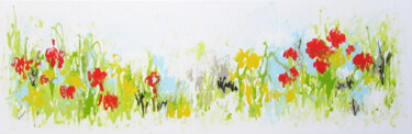 Peinture intitulée "Summer Garden" par Isabelle Pelletane, Œuvre d'art originale, Acrylique