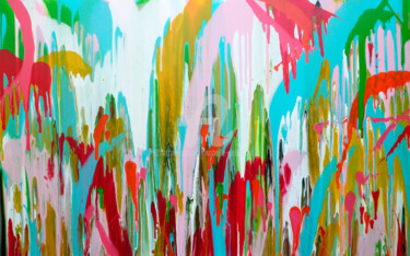 Картина под названием "Urban jungle 5" - Isabelle Pelletane, Подлинное произведение искусства, Акрил Установлен на Деревянна…