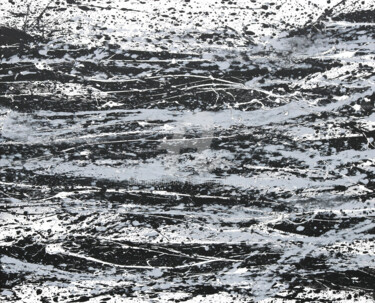Pittura intitolato "Dark Water" da Isabelle Pelletane, Opera d'arte originale, Acrilico Montato su Telaio per barella in leg…