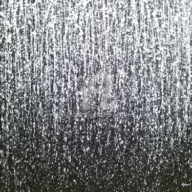 Картина под названием "Light rain" - Isabelle Pelletane, Подлинное произведение искусства, Акрил Установлен на Деревянная ра…