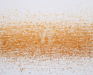 Картина под названием "Gold Flow" - Isabelle Pelletane, Подлинное произведение искусства, Акрил Установлен на Деревянная рам…