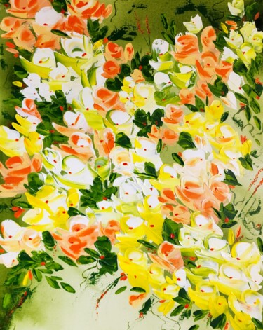 Peinture intitulée "Douceur d'été" par Isabelle Plante, Œuvre d'art originale, Acrylique