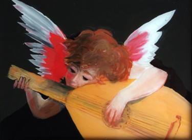 Peinture intitulée "angeauluth.jpg" par Lisa, Œuvre d'art originale, Huile
