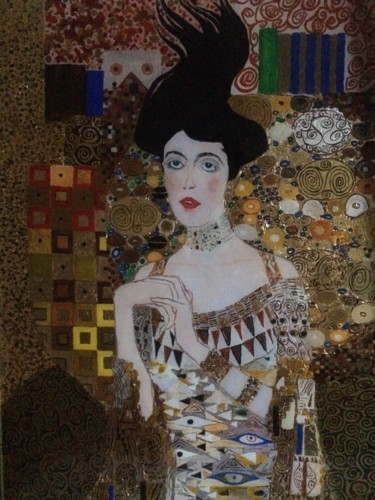 Schilderij getiteld "Adèle Bloch Bauer" door Lisa, Origineel Kunstwerk