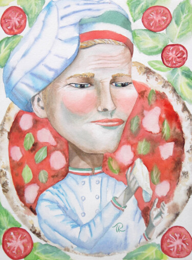 Malerei mit dem Titel "Aquarelle originale…" von Isabelle Redonnet, Original-Kunstwerk, Aquarell