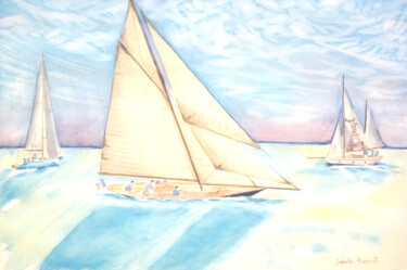 Painting titled "Aquarelle originale…" by Isabelle Redonnet, Original Artwork, Watercolor
