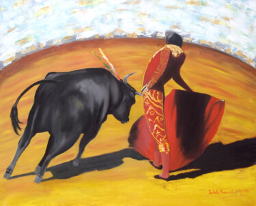 Pintura titulada "Peinture à l'huile…" por Isabelle Redonnet, Obra de arte original, Oleo Montado en Bastidor de camilla de…