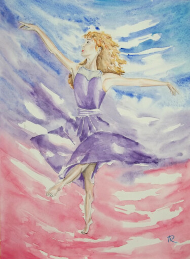 Pintura intitulada "Aquarelle originale…" por Isabelle Redonnet, Obras de arte originais, Aquarela